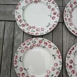Ensemble de 4 assiettes plates cerise EIT England