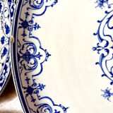 5 large serving plates, French production