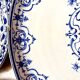 5 large serving plates, French production