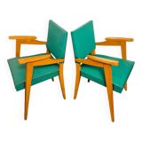 Fauteuil Vert Compas 70s