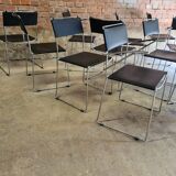 Set of 8 vintage design chairs by Giandomenico Belotti for Alias