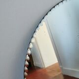 Round beveled mirror 59 cm