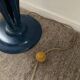 Vintage floor lamp 5 lamps in opaline and blue metal