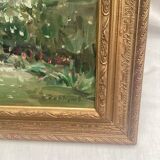 Painting signed Oil on canvas dimension: height -50 cm- width -56 cm-