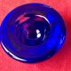 Bougeoir en cristal bleu royal de Kosta Boda par Anna Ehrner, années 1990