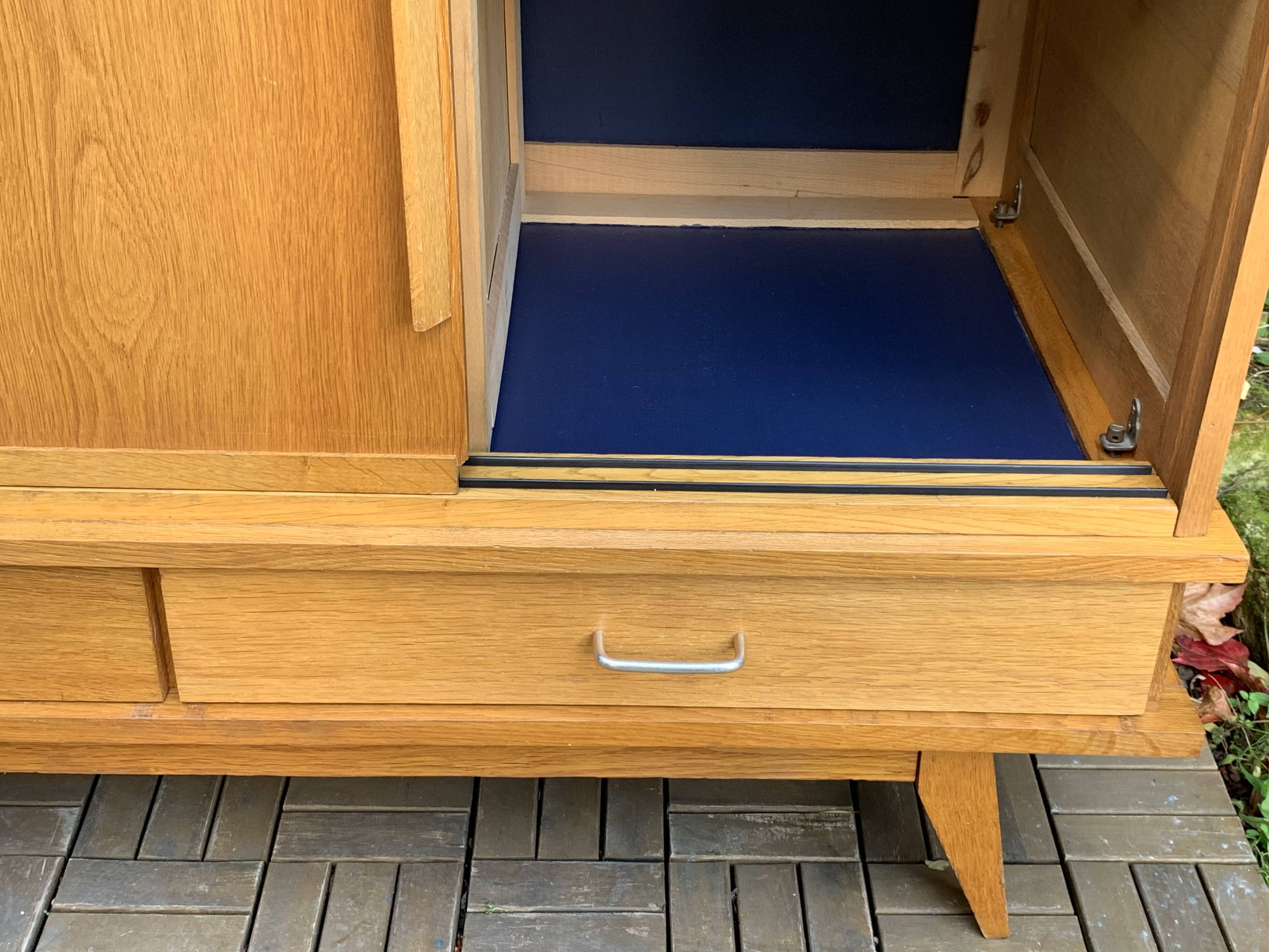 Vintage wardrobe with compass feet 1960