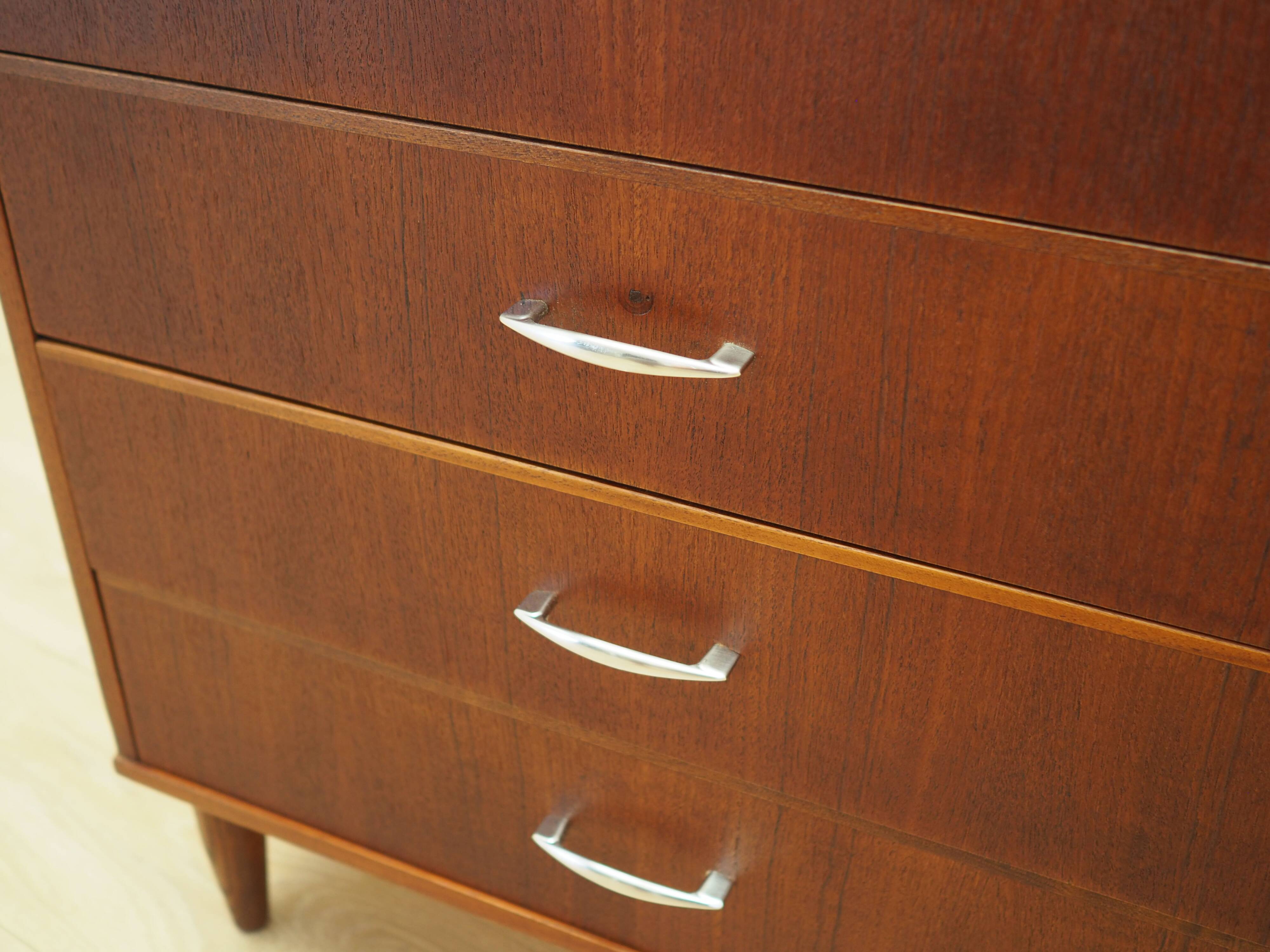 Teak chest of drawers, Danish design, 1970s, production: Denmark