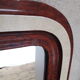 Miroir Louis Philippe H112xL76 laque bordeaux blanc crème