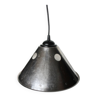 Industrial-style stainless steel pendant light