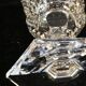 9 water glasses in crystal cut with diamond tip cristallerie de lorraine