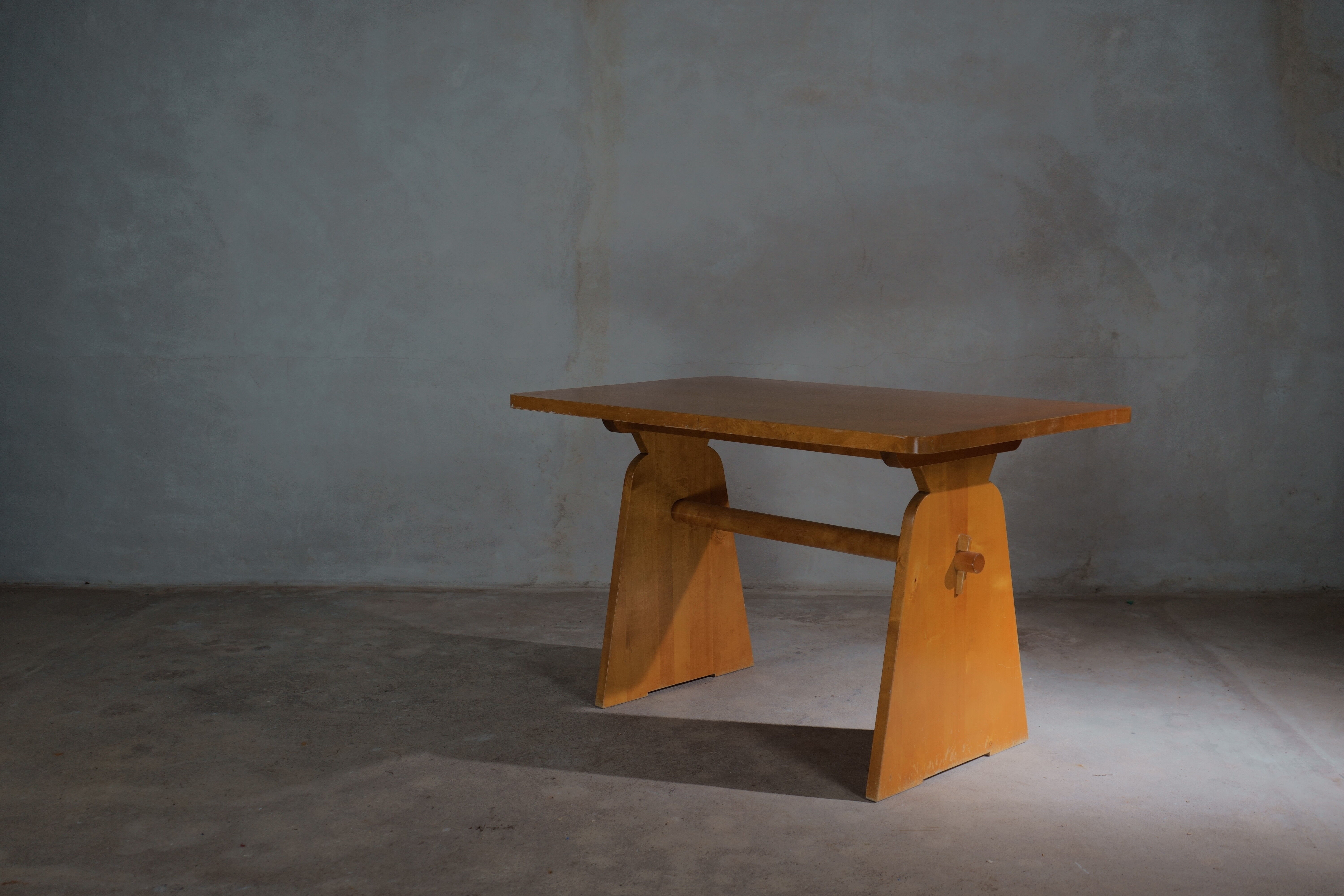 Birch dining table and chairs by Uno Åhrén for Gemla, Sportstugemöbler, Sweden, 1930´s