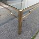 Table basse bronze et verre