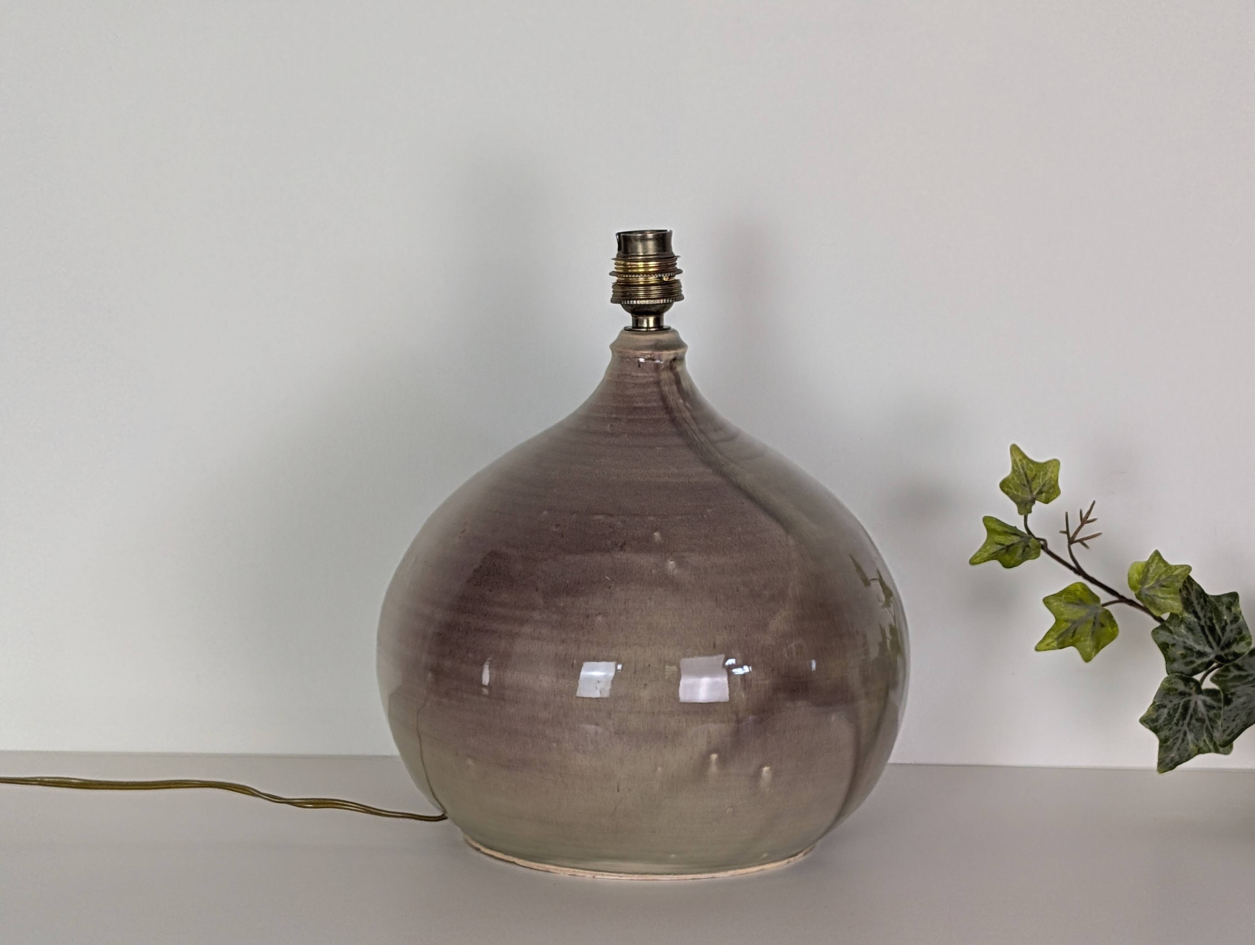Pied de lampe en céramique