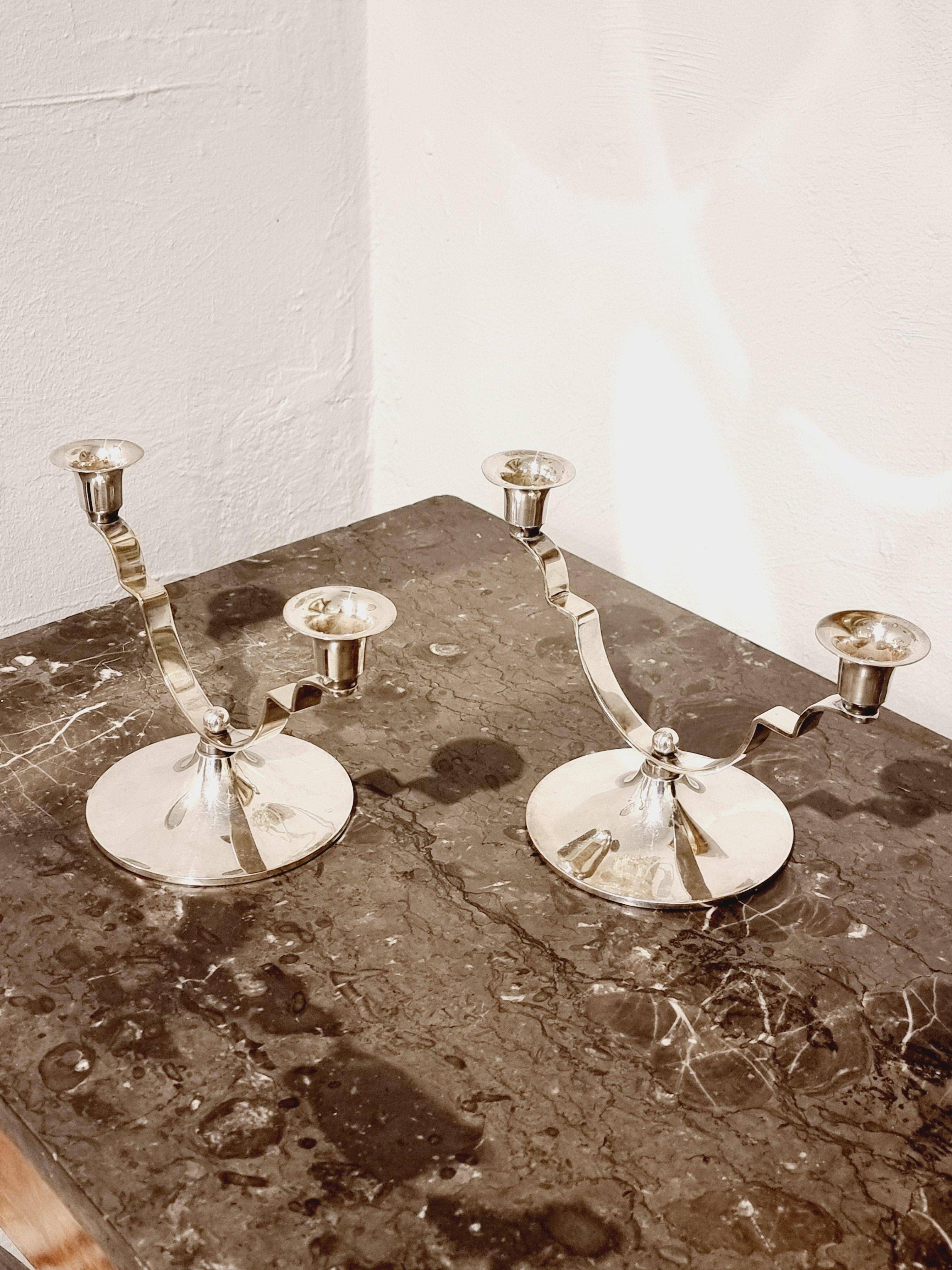 Candle holders by DANA DFA, Denmark, Midcentury / Scandinavian Modern