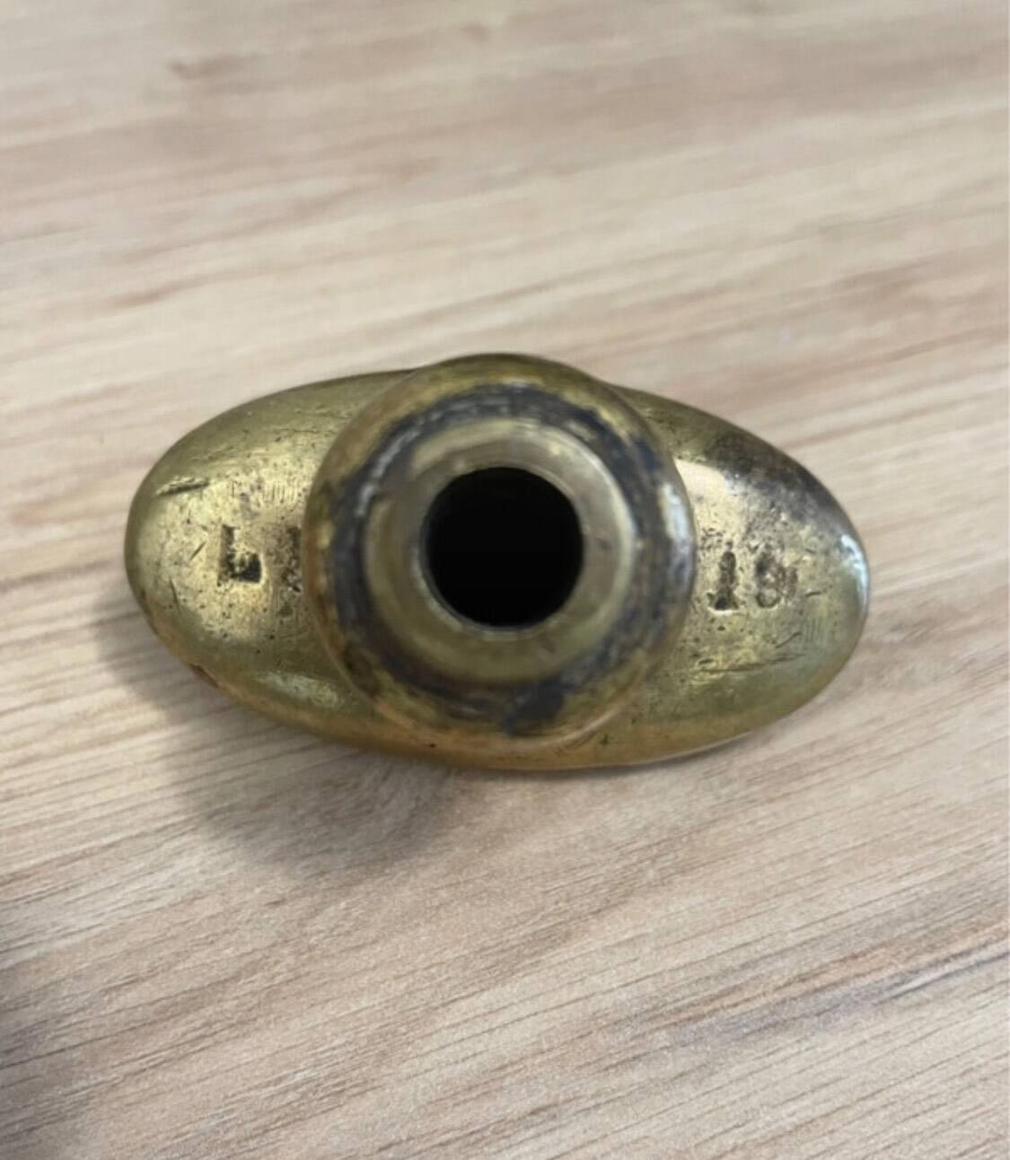 Solid brass door handle