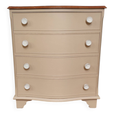 Chest of drawers with rounded front