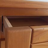 Elm sideboard Maison Regain, 80's
