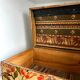 Painted wooden wedding box, early 20th century