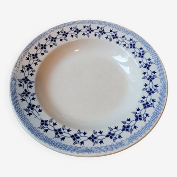Large Bluets soup plate from Moulin des Loups and Hamage