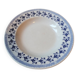 Large Bluets soup plate from Moulin des Loups and Hamage