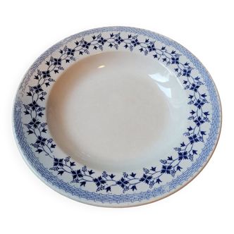 Large Bluets soup plate from Moulin des Loups and Hamage