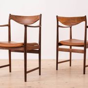 Torbjørn Afdal Darby Dining Set with Six Chairs & Extendable Table, 1960s