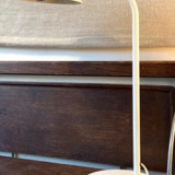 White metal desk lamp