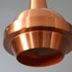 Vintage Scandinavian brass pendant light, 1960s