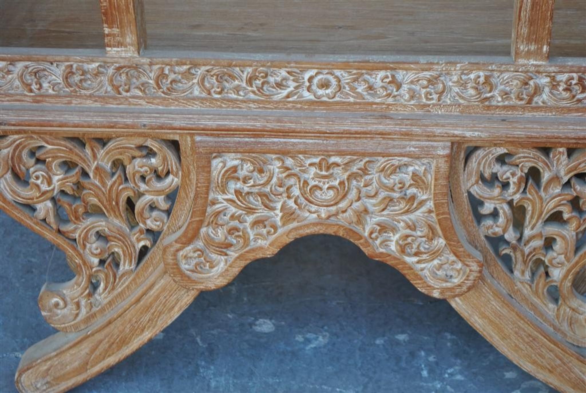 Chinese dignitary armchair in patinated oak