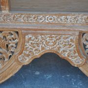 Chinese dignitary armchair in patinated oak