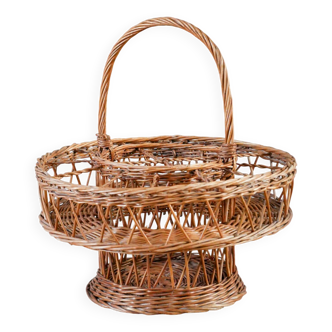 Wicker bottle rack, 1970