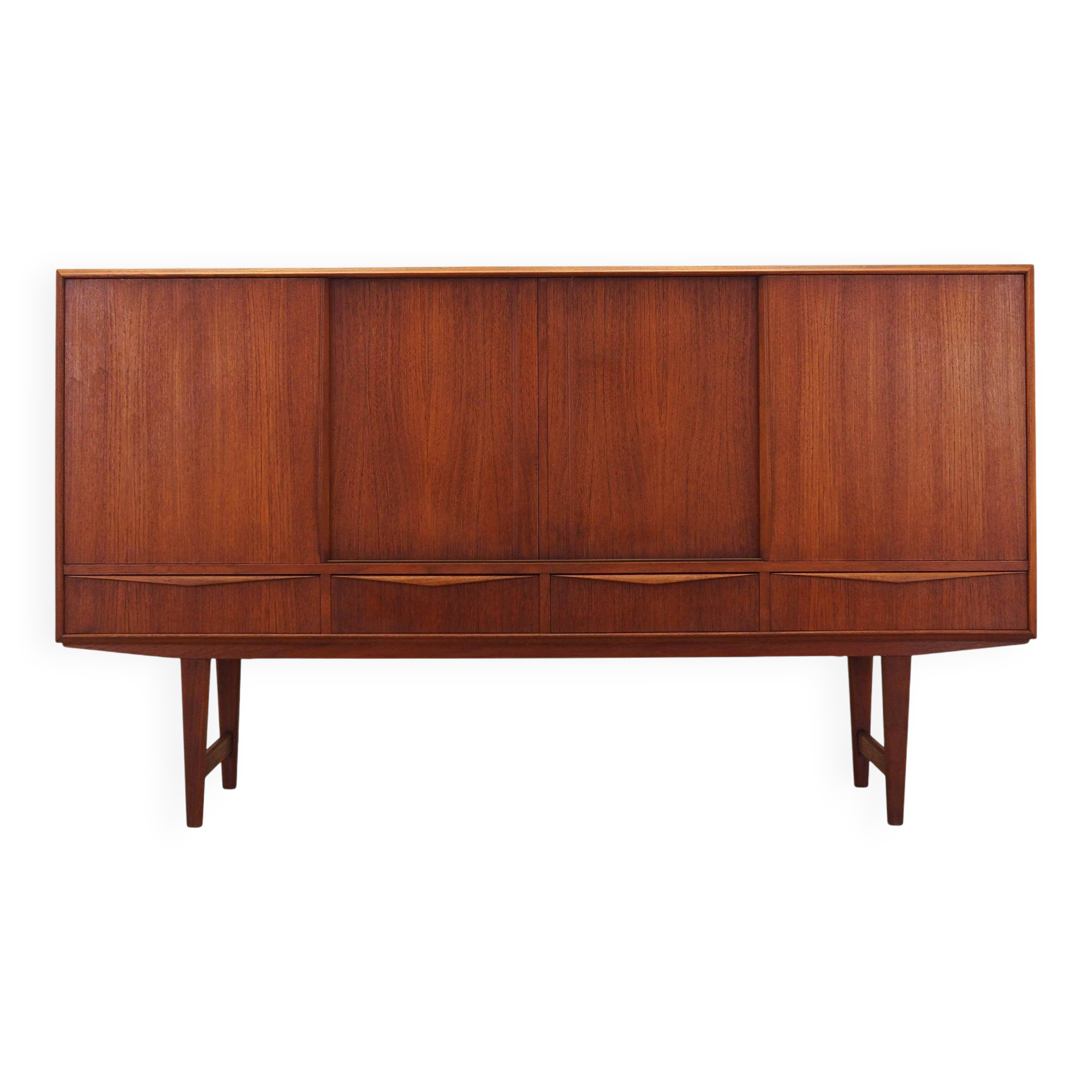 Teak highboard, Danish design, 1960s, designer: E.W. Bach