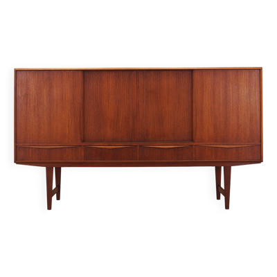 Buffet en teck, design danois, années 1960, designer : E.W. Bach