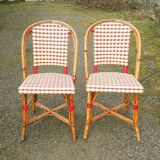 Pair of Parisian bistro chairs Maison Drucker model Fouquet's N°1