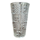 Vintage pressed glass vase – geometric design