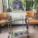 Chrome service and vintage mirror windows