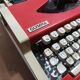 Olympia Traveller Deluxe Typewriter Vermilion Red (rare)