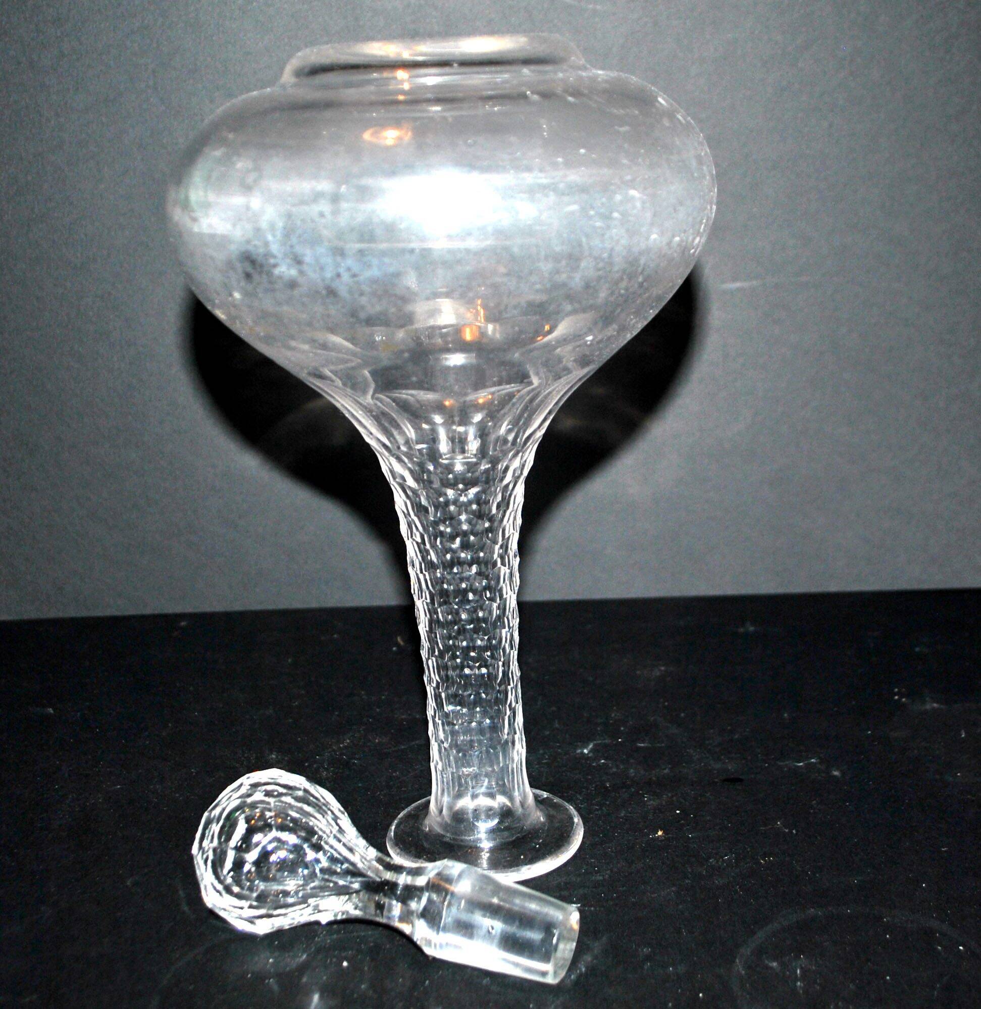 Baccarat tortoiseshell cut crystal carafe H29cm