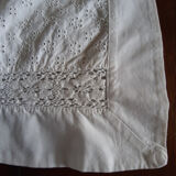 Embroidered old pillowcases