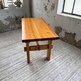 Farmhouse table, mountain furniture from the 50s