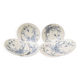 Set of 6 Jules Vieillard iron earth plates, St buveurs model