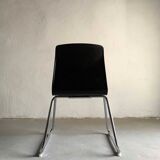 7 chaises empilables en acier tubulaire Pagholtz | Allemagne de l’Ouest | années 1960