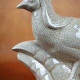 Art Deco pheasant in glazed earthenware by Louis Fontinelle - 1930s