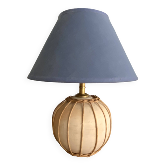Lamp terracotta, 2 M cable, cotton lampshade