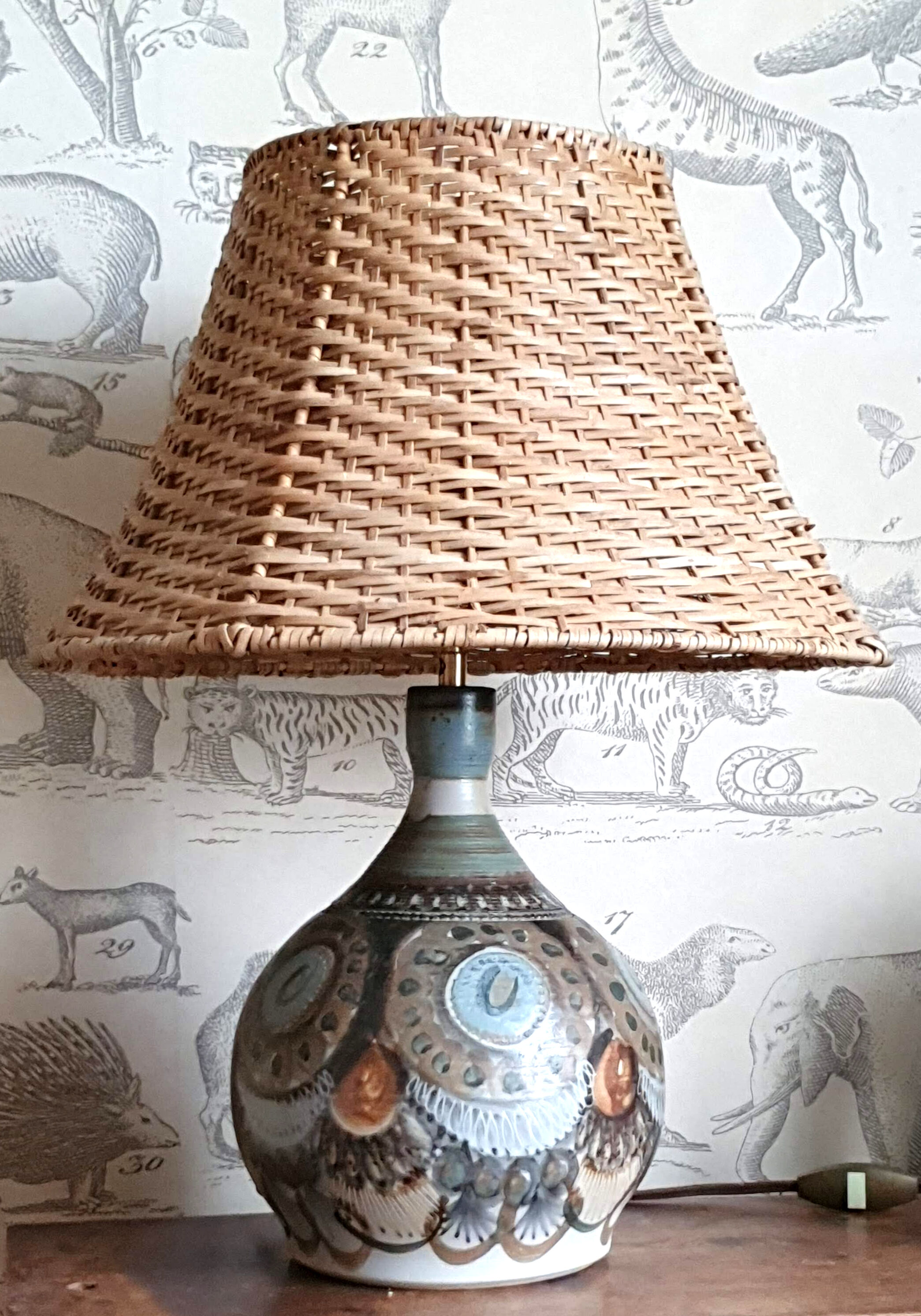 Ceramic lamp Jean Claude Courjault