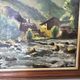 Painting - Oil on panel Mountain landscape river signed Gabriel Pinson