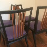 Series of 4 vintage 1960 chairs
