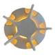 Sculptural wall light