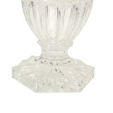 Vase Vintage Cristal de Bohème Motif Diamant Médicis 23cm