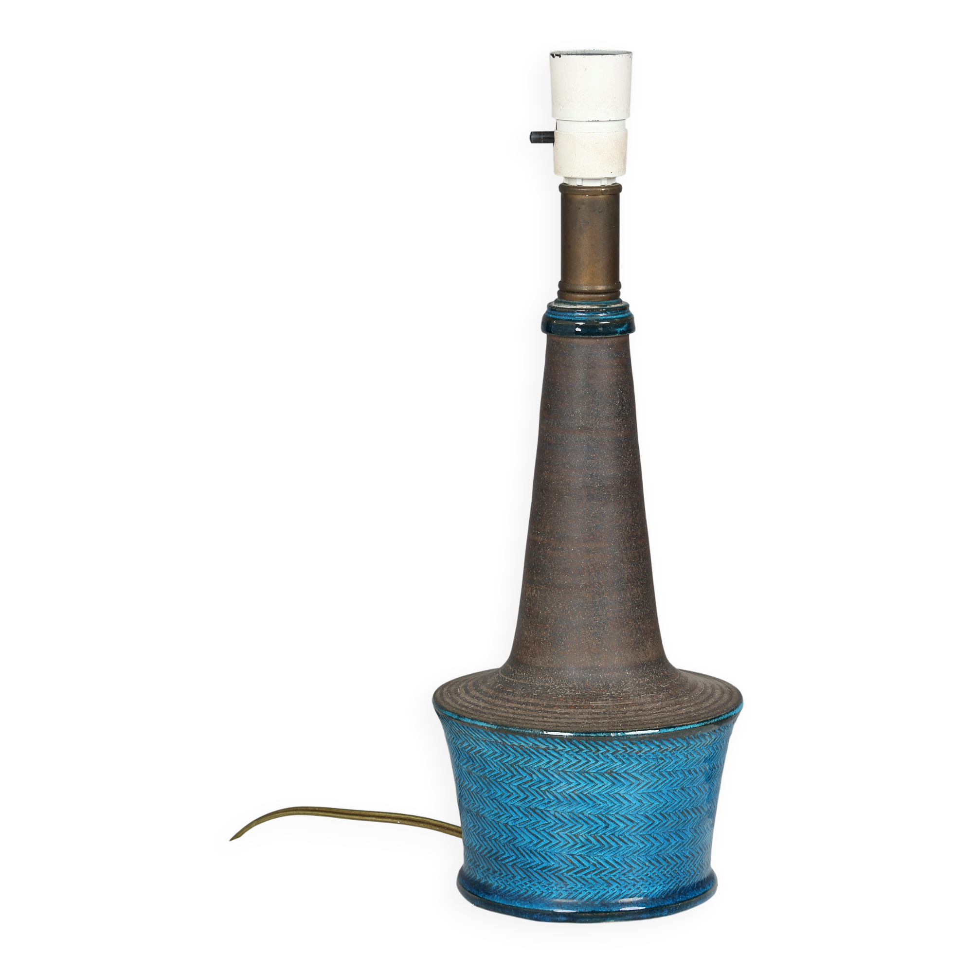 Nils  Lampe de table Kahler fabriquée à Næstved, Danemark 1960
